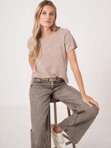 Organic cashmere seamless short sleeve sweater - REPEAT cashmere - Modalova