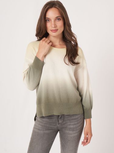 Organic cashmere sweater with dip dye print - REPEAT cashmere - Modalova
