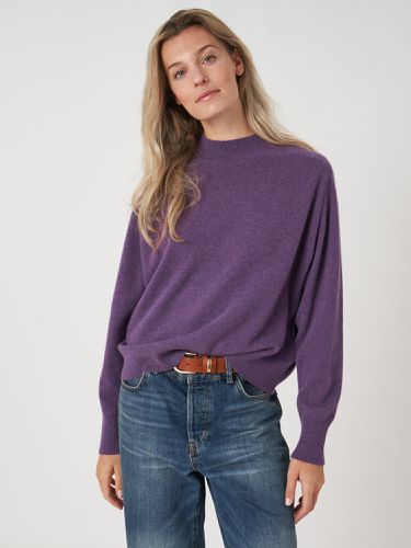 Stand collar jumper with saddle sleeves - REPEAT cashmere - Modalova