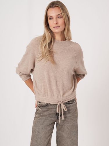 Drawstring-waist cashmere sweater - REPEAT cashmere - Modalova