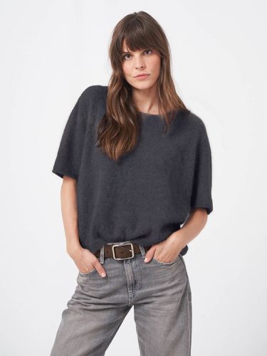 Short sleeve brushed cashmere sweater - REPEAT cashmere - Modalova