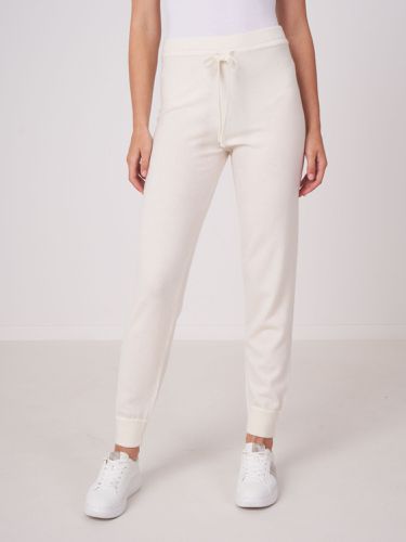 Knitted jogging cashmere blend lounge pants - REPEAT cashmere - Modalova