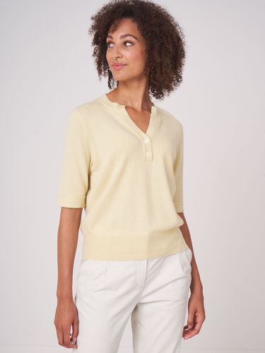 Organic cashmere silk blend short sleeve sweater - REPEAT cashmere - Modalova