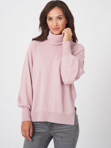 Wide turtleneck sweater with puff sleeves - REPEAT cashmere - Modalova