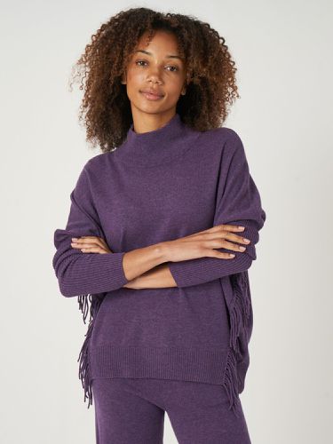 Cashmere blend sweater with fringe - REPEAT cashmere - Modalova
