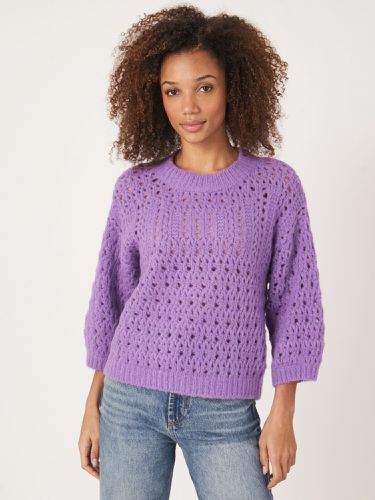 Ajour open knit sweater - REPEAT cashmere - Modalova