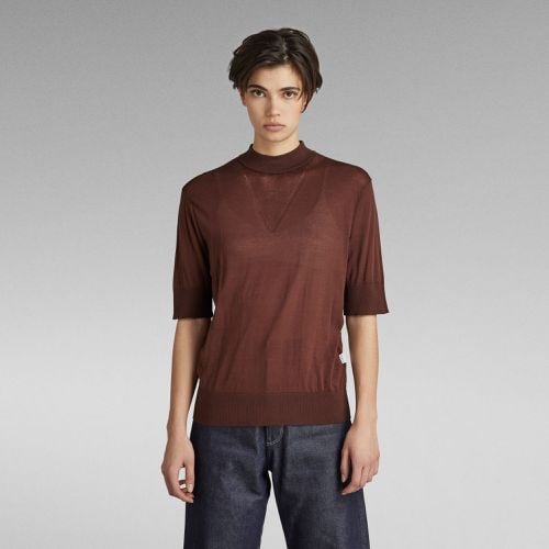 Core Mock Neck Knit - Brown - Women - G-Star RAW - Modalova