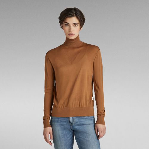 Core Roll Neck Knit - Brown - Women - G-Star RAW - Modalova