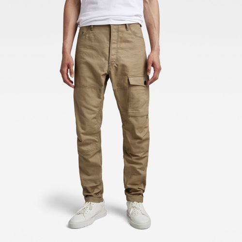 Zip Cargo Pants Regular Tapered, Dark blue