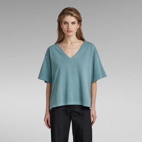 Overdyed Deep V-Neck Loose T-Shirt - Women - G-Star RAW - Modalova