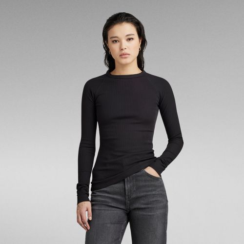 Slim Rib Top - Black - Women - G-Star RAW - Modalova