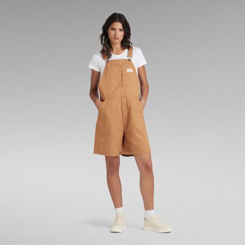 Short Dungaree - Brown - Women - G-Star RAW - Modalova