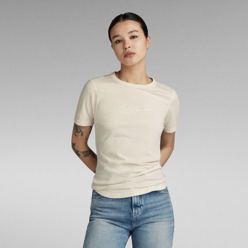 Top Autograph Slim - Beige - Mujer - G-Star RAW - Modalova