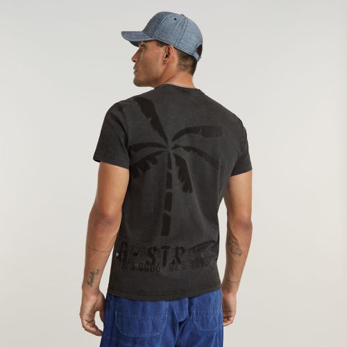 Camiseta Musa Palm Stencil Pigment Dye - Hombre - G-Star RAW - Modalova