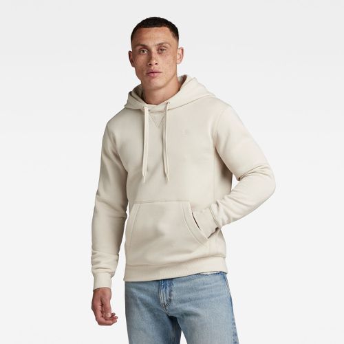 Hand Sprayed Hooded Loose Sweater, White