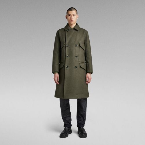 E Double Breasted Field Pocket Wool Coat - Men - G-Star RAW - Modalova