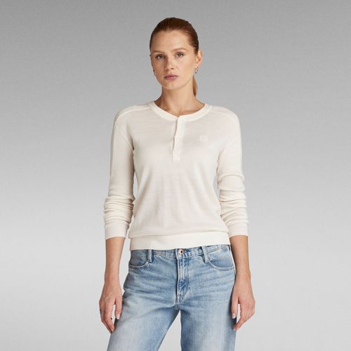 Jersey Core Henley - Beige - Mujer - G-Star RAW - Modalova