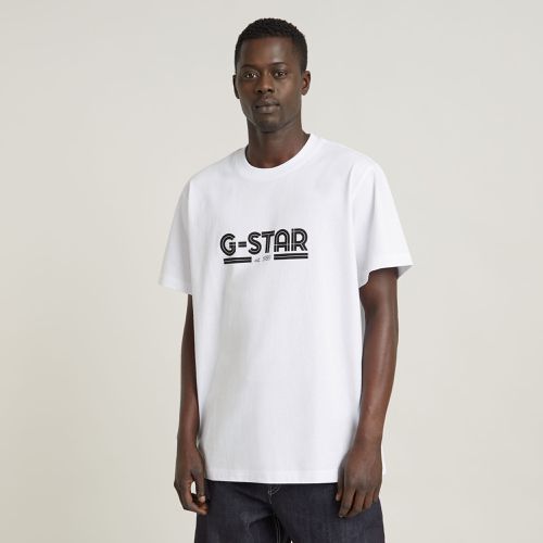 Camiseta Unisex Line Script Loose - Hombre - G-Star RAW - Modalova