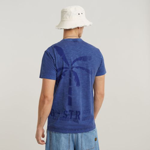 Camiseta Musa Palm Stencil Pigment Dye - Hombre - G-Star RAW - Modalova