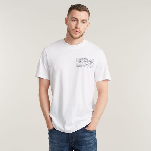 Camiseta Topography Chest Graphic Slim - Hombre - G-Star RAW - Modalova