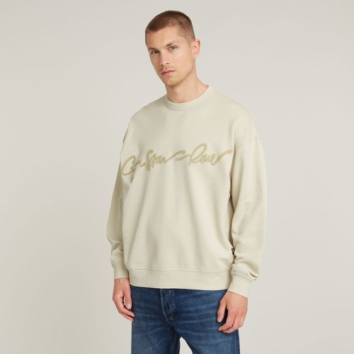 Sudadera Chenille G-Script Loose - Hombre - G-Star RAW - Modalova