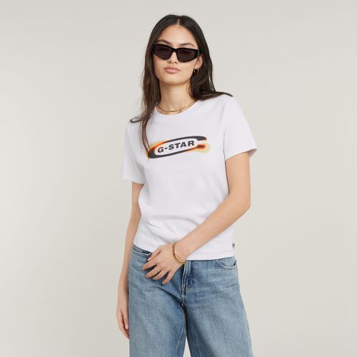 Top Old Skool Logo - Blanco - Mujer - G-Star RAW - Modalova