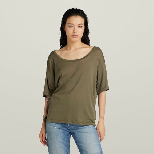 Top Back Seam Loose - Verde - Mujer - G-Star RAW - Modalova