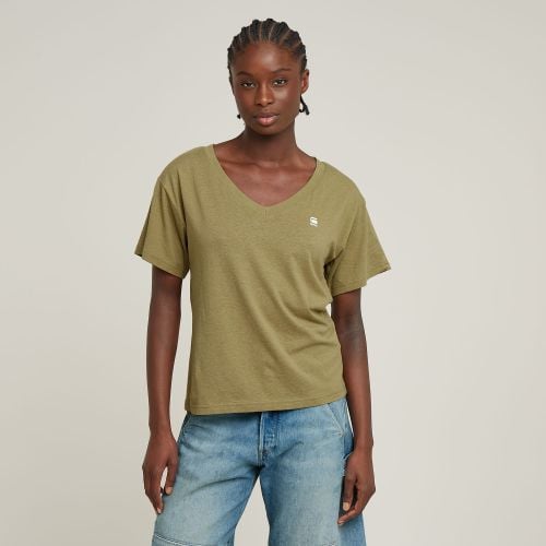 Top Open V-Neck Relaxed - Mujer - G-Star RAW - Modalova