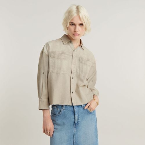 Cut Off Shirt - Beige - Women - G-Star RAW - Modalova