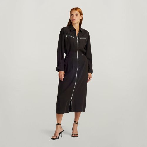 Zip Through Dress - Black - Women - G-Star RAW - Modalova