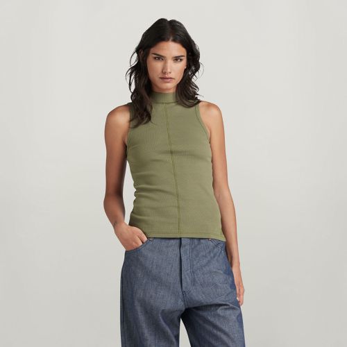 Top Open Back Mock Slim - Mujer - G-Star RAW - Modalova