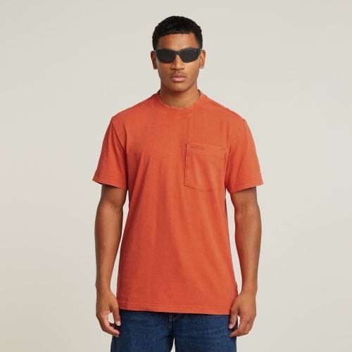 Washed Pocket T-Shirt - Red - Men - G-Star RAW - Modalova