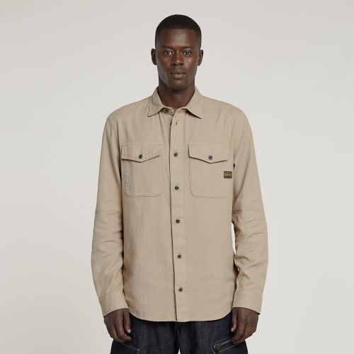 Camisa Marine Slim - Beige - Hombre - G-Star RAW - Modalova