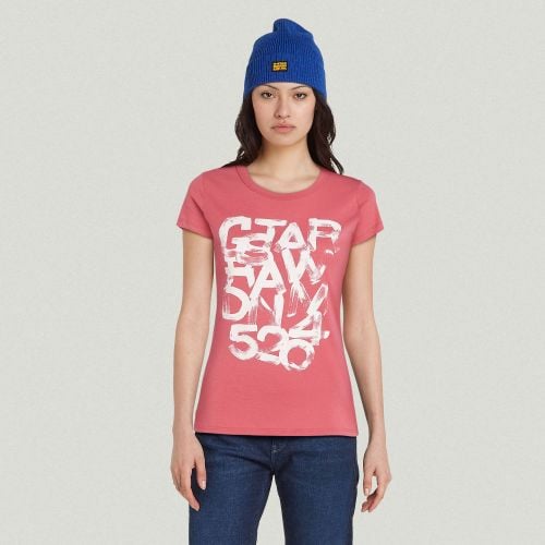 Top Graphic 2 Slim - Rosa - Mujer - G-Star RAW - Modalova