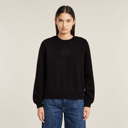 Logo Crew Sweater - Black - Women - G-Star RAW - Modalova