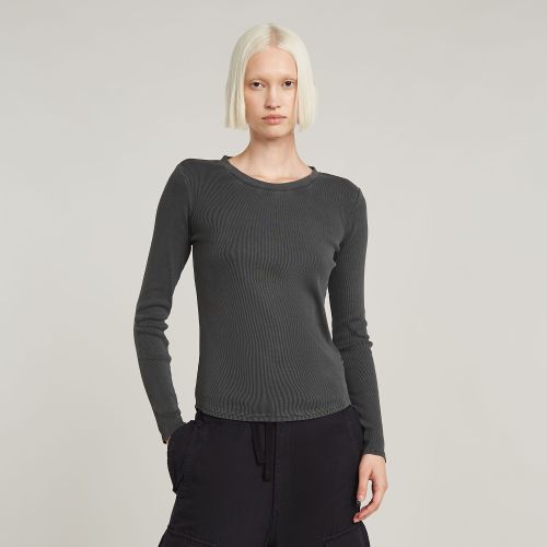 Overdyed Slim Top - Black - Women - G-Star RAW - Modalova