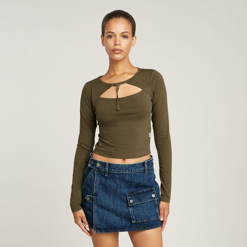 Cropped Keyhole Slim Top - Women - G-Star RAW - Modalova