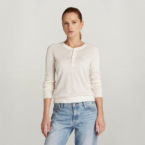 Jersey Core Henley - Beige - Mujer - G-Star RAW - Modalova