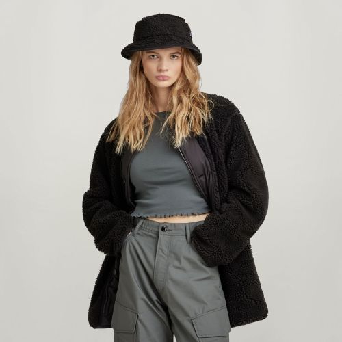 Long Teddy Jacket - Black - Women - G-Star RAW - Modalova