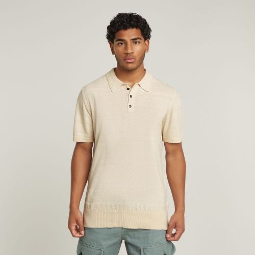 Polo Knitted - Blanco - Hombre - G-Star RAW - Modalova