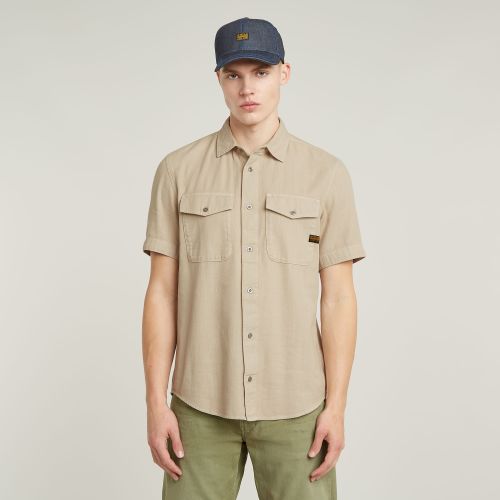 Camisa Marine Slim - Beige - Hombre - G-Star RAW - Modalova