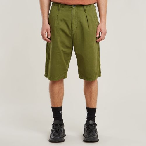 Short Pleated Chino - Vert - Hommes - G-Star RAW - Modalova
