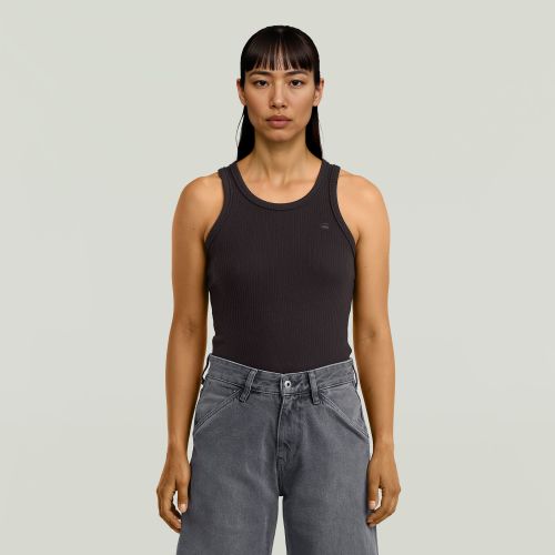 Tank top acanalado - Negro - Mujer - G-Star RAW - Modalova