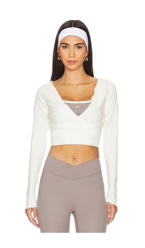 Top envolvente en color talla L en - Cream. Talla L (también en M, S, XS) - 437 - Modalova