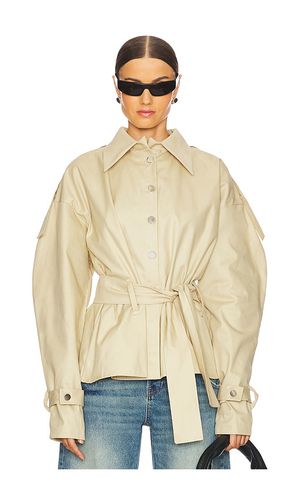 Puffy Sleeve Belted Jacket in . Taglia 8/S - AAIZEL - Modalova