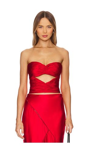 Top corsé cut out en color talla 0 en - Red. Talla 0 (también en 10, 4, 6, 8) - Alejandra Alonso Rojas - Modalova