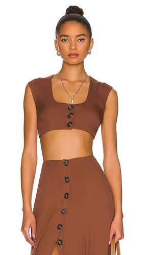 Madison crop top en color marrón talla M en - Brown. Talla M (también en S) - anna nata - Modalova