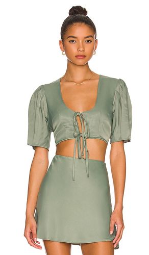 Ashley top en color verde salvia talla L en - Sage. Talla L (también en M, XS) - anna nata - Modalova