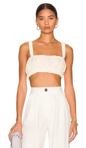 Heather crop top en white en color blanco talla L en - White. Talla L (también en M, XL) - anna nata - Modalova