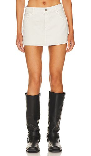 Minifalda de talle bajo en color crema talla 23 en - Cream. Talla 23 (también en 31, 32) - Abrand - Modalova